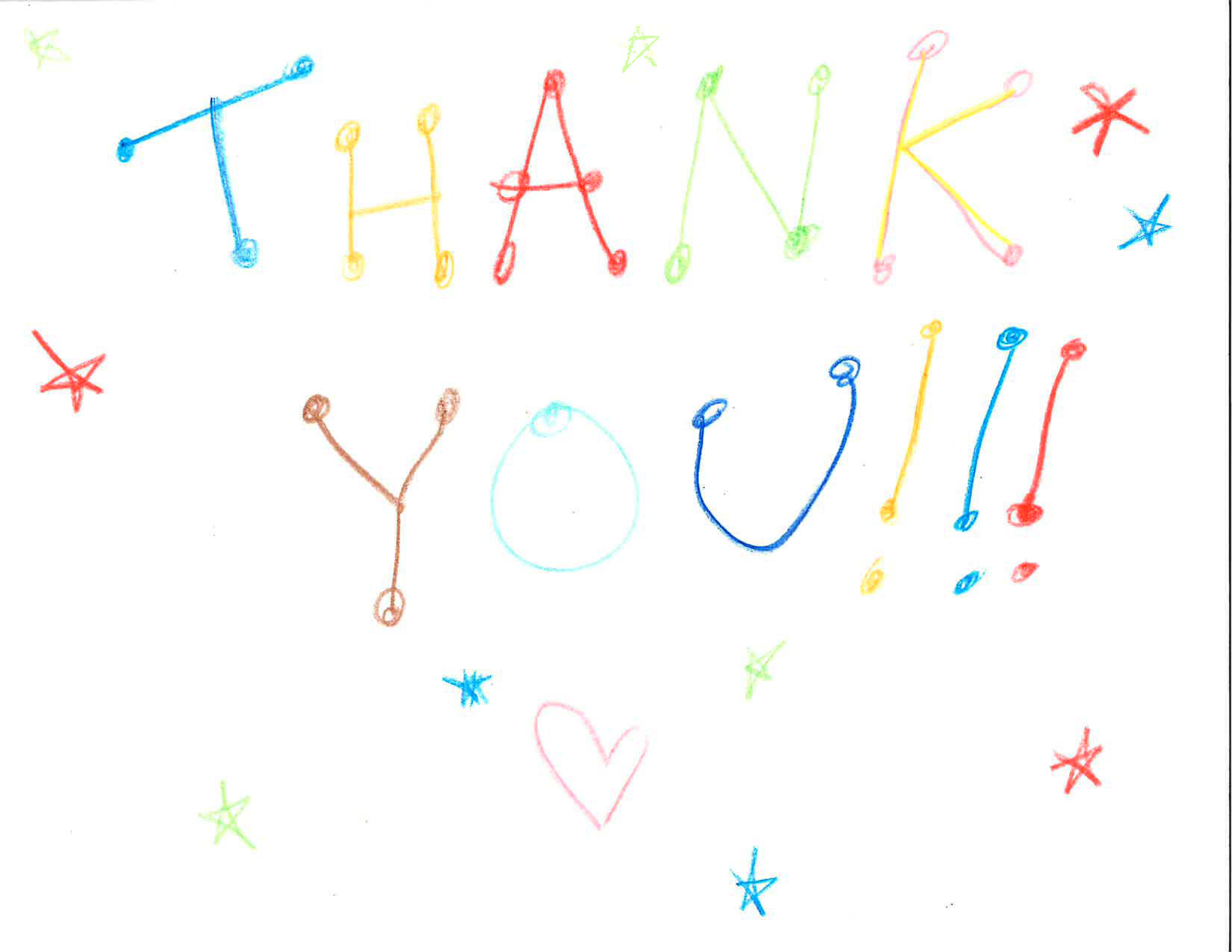 Thank you note from a vet