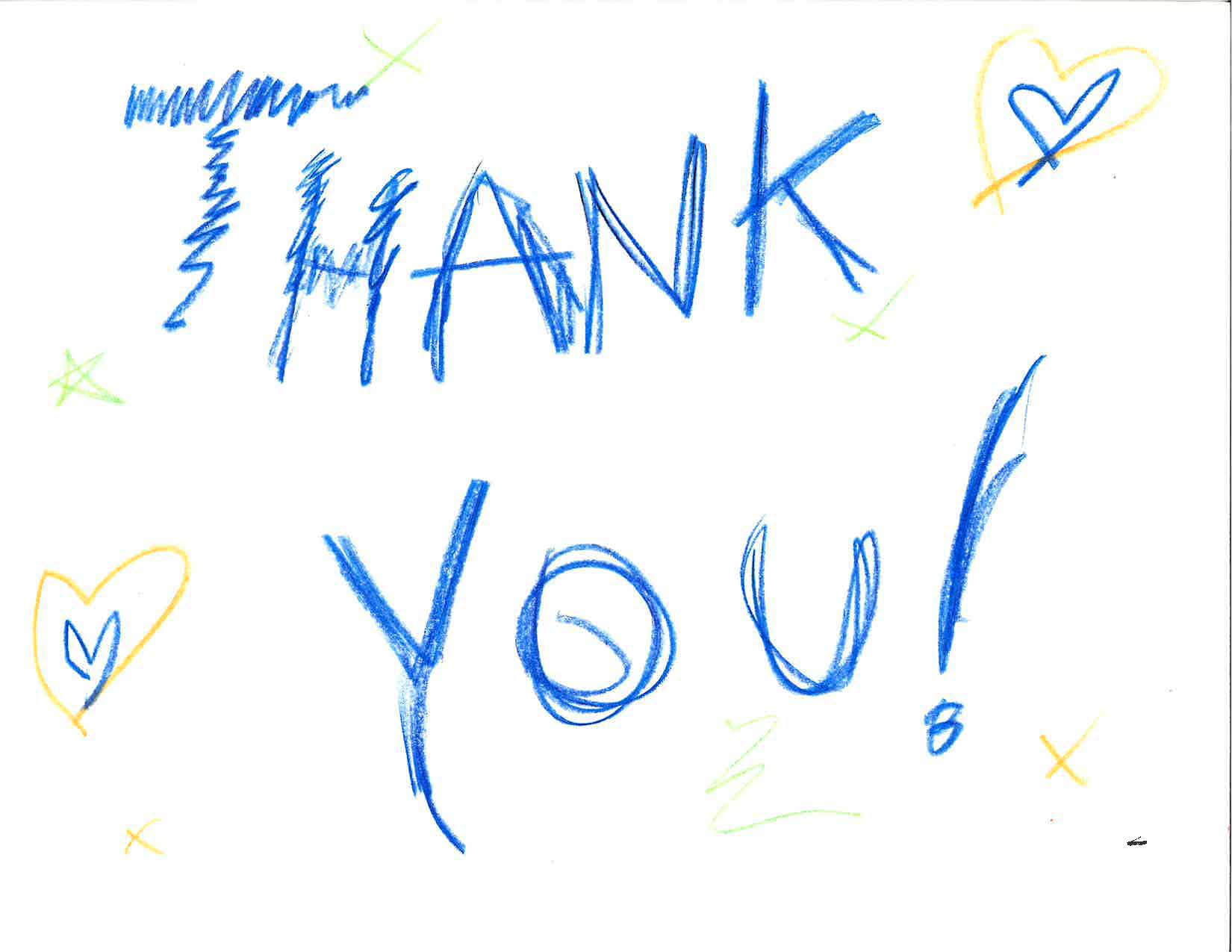 Thank you note from a vet